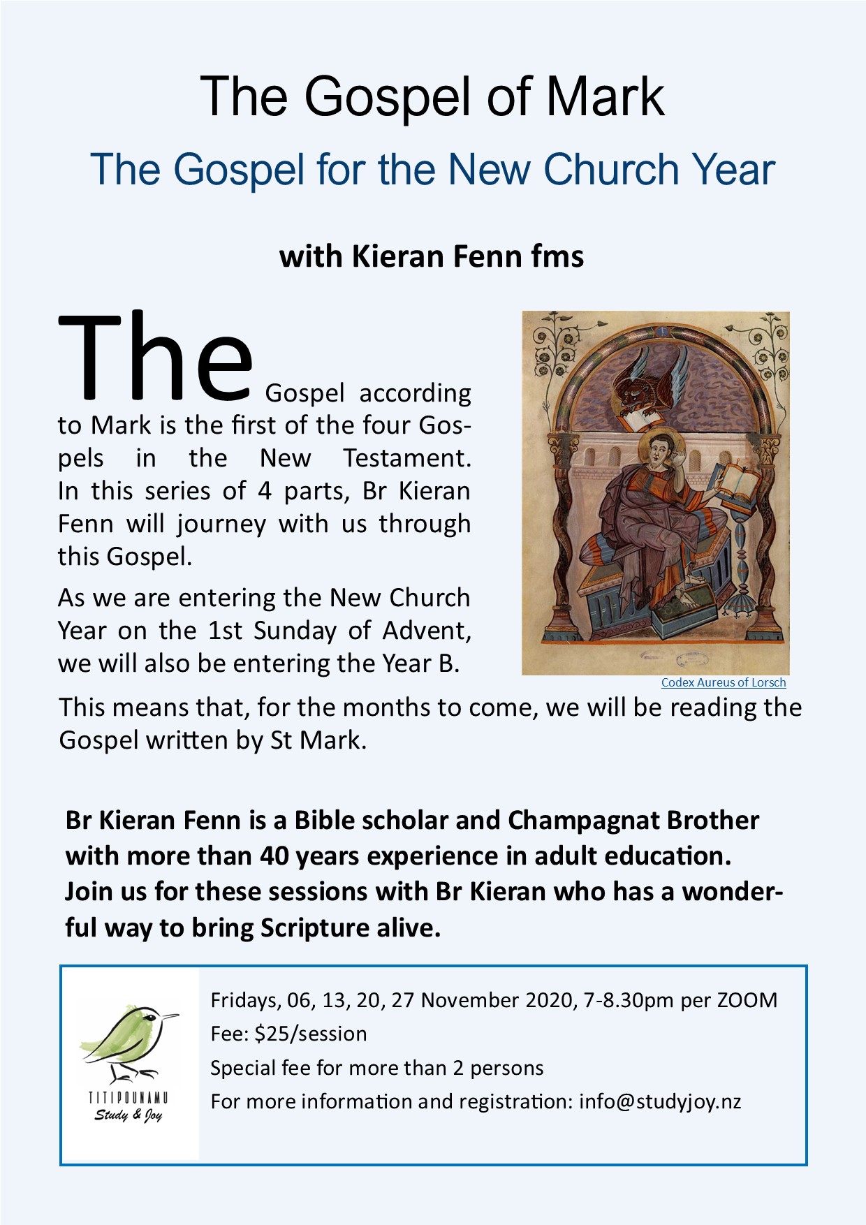 Br Kieran Fenn – The Gospel according to Mark