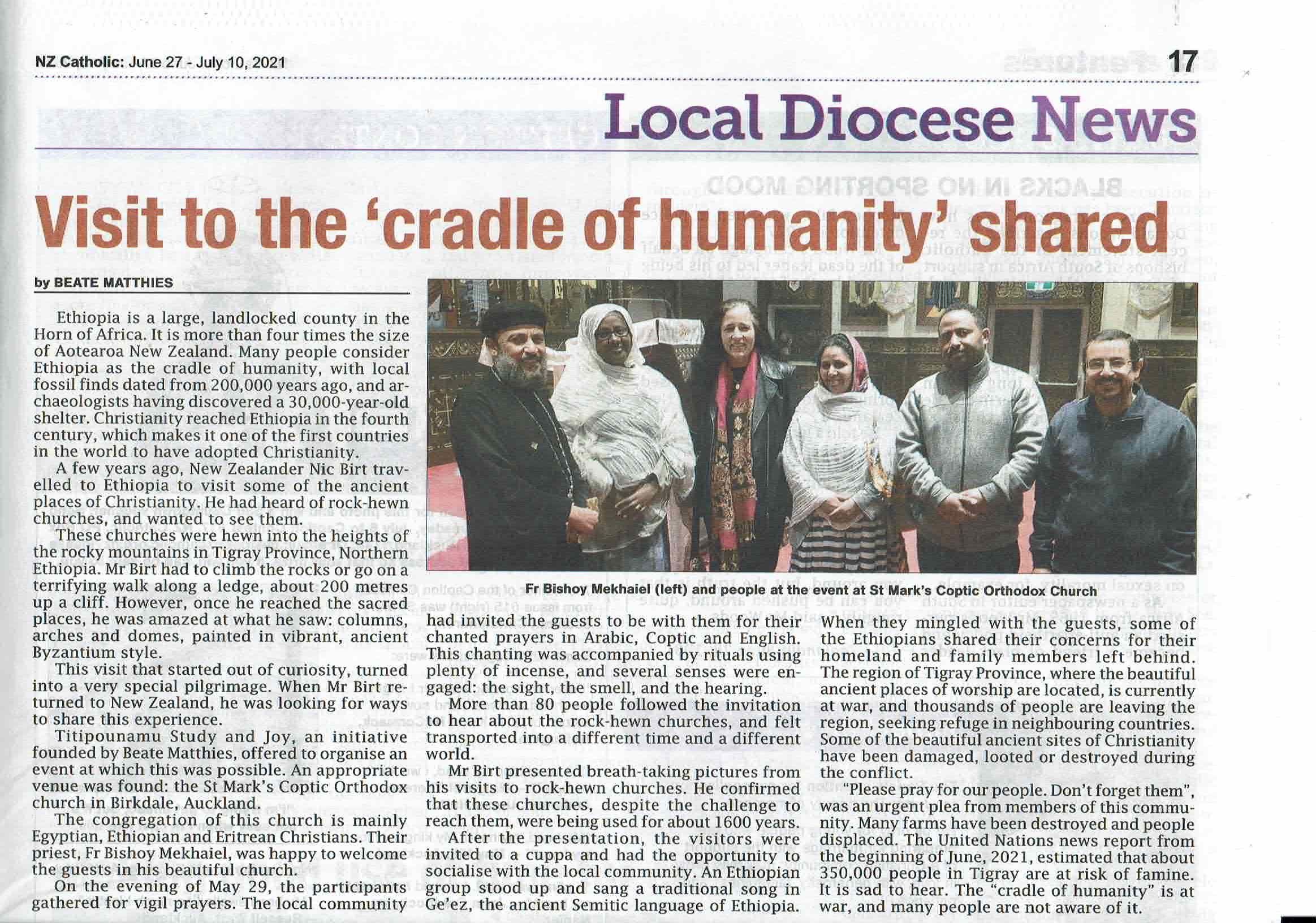 Visit to the ‘cradle of humanity’ shared