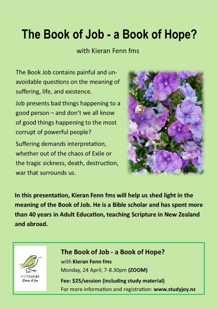 The Book of Job – a Book of Hope? – Titipounamu – Study & Joy