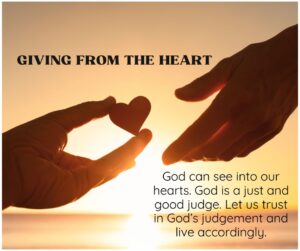 Read more about the article God can see into our hearts