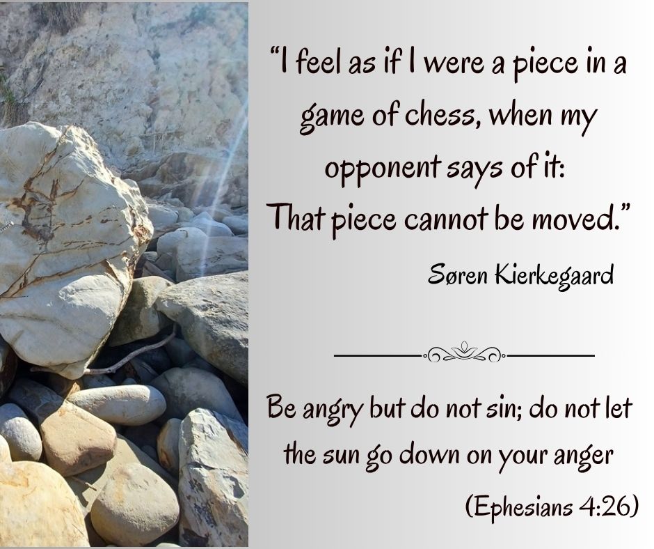 Be angry but do not sin; do not let the sun go down on your anger...